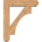 Ekena Millwork Westlake Craftsman Smooth Bracket w/ Offset Brace, Western Red Cedar, 7 1/2"W x 32"D x 38"H BKT0806X32X38WTL04SWR - alternate 3